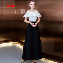 FADISTEE New arrival prom party dress evening dress Vestido de Festa stretch satin little black A-line shawl free shipping 2024 - buy cheap