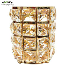 Candelabro de cristal geométrico para mesa, portavelas con forma de taza, decoración para boda/cena, GZT066 2024 - compra barato