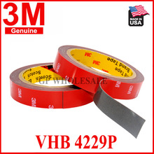 3M Car Mounting Tape Double Sided Sticker Acrylic Foam Adhesive Tape,4229 Car Roof Rack Tape Fix, 3meters/roll 2024 - buy cheap