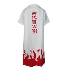 FREE SHIPPING Anime Fourth Hokage Namikaze Minato Cosplay Costumes Uniform Cloak 2024 - buy cheap