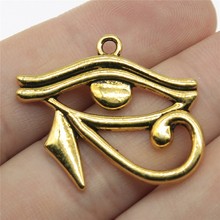 5pcs Antique Gold Tone 1.3x1.1 inch (33x27mm) Eye Of Horus Charms Pendant For Jewelry Making DIY Jewelry Findings 2024 - buy cheap