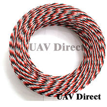 DIY FUTABA Color 22# 22AWG 60 Cores Servo Extension Cable/ Twisted Wire 20 Meters without Connector for RC Model 2024 - buy cheap