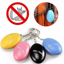 LLavero de alarma de emergencia con forma de huevo para mujer y niña, accesorio de protección de seguridad Personal, de 120dB, 10 Uds. 2024 - compra barato