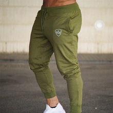 Brand 2021 New Gyms Mens Joggers Pants Cotton Casual Fitness Bodybuilding Skinny Sweatpants Joggers Track Pants Long Trousers 2024 - buy cheap