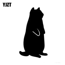 YJZT 7.5CM*13.5CM Cute Cat Vinyl Car Stickers Decoration Decal C2-3014 2024 - buy cheap