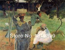 paul gauguin Oil Painting Reproduction on Linen cavas,Fruit Picking, or Mangoes,100% handmade,Fast Ship,Museum Quality 2024 - buy cheap