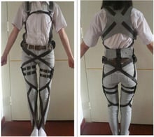 Attack on Titan Shingeki no Kyojin Recon Corps Harness belt hookshot Adjustable Belts Cosplay Costume 2024 - buy cheap