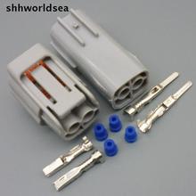 Shhworld-kit de conector para lâmpada de neblina automotiva, conector elétrico, 2 pinos, para nissan 2024 - compre barato