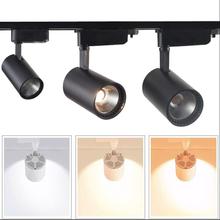Dimmable 5W 10W 15W 20W COB LED Track Light LED Rail Lamp LED Spotlights Lighting Fixture For Shop Store Spot Lighting 90-260V 2024 - buy cheap