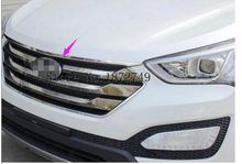 stainless steel front Hood cover trim for 2013 2014 2015 2016 for Hyundai  Santa Fe sport 2024 - buy cheap