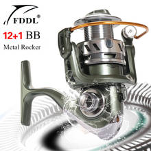 Spinning Reel 1000-6000 Series Fishing Wheel 12+1BB Bearing Full Metal Rocker Spinning Wheel Fishing Line Sea Rod Fishing Gear 2024 - buy cheap