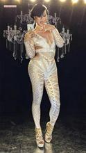 Rhinestones Sparkly Jumpsuit Fashion Sexy Nude Big Stretch Dance Costume One-piece Bodysuit Birthday Outfit Party Leggings 2024 - buy cheap