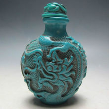 Chinese Hand-carved resin dragon Snuff bottle statue 2024 - buy cheap