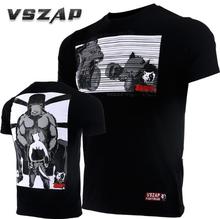 VSZAP fighting sports muscle killer fight short sleeve T-shirt MMA fitness  Thai training running stretch 2024 - buy cheap