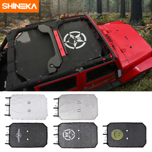 Солнцезащитная сетка SHINEKA для автомобиля, защита от ультрафиолета, для Jeep Wrangler JK, для 2 и 4 дверей 2024 - купить недорого