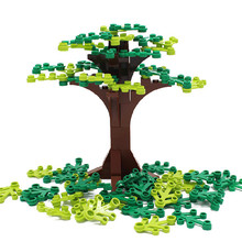 Bloques de construcción MOC para niños, juguete de ladrillos para armar árbol, planta, selva, bosque, piezas de bricolaje 2024 - compra barato