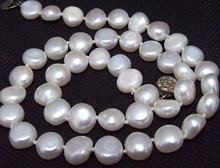 Perfect Women's Pearl Jewelry, Luster White Freshwater Cultured Pearl Beads 6-9mm Necklace 17inches Real Pearl Necklace 2024 - buy cheap
