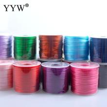 1.5mm Nylon Cord Satin Braided String 50m/PC Mixed 20 Colors Chinese Satin Silk Knot Macrame Cord Beads European Braided Wire 2024 - buy cheap