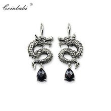 Drop Earring Dragon Trendy Gift For Women  High Quality Earring Europe Style 925 Sterling Silver Ethnic Fashion Jewelry 2024 - buy cheap