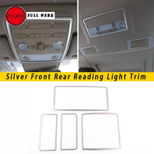 Stainless Steel Car Styling Front Rear Reading Light Lamp Trim Cover Frame Decoration Sticker for VW Phaeton Accessories 2024 - buy cheap