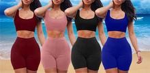 US Women 2 Piece Outfits Sleeveless Crop Top Pants Set Casual Jumpsuit Rompers 2024 - buy cheap