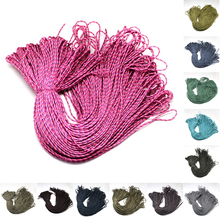 Pandahall-cuerdas de LICRA y poliéster para hacer joyas, accesorios para hacer collares, pulseras y tobilleras, 2mm, 100m por paquete 2024 - compra barato