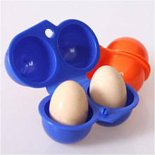 Caixa de armazenamento de ovos portátil de cozinha, recipiente, caminhadas ao ar livre, carregador de acampamento para 2 caixas de ovos #55012 2024 - compre barato