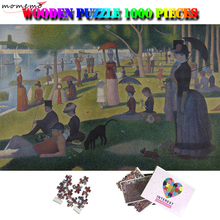MOMEMO A Sunday on La Grande Jatte Jigsaw Puzzle Adults 1000 Pieces Wooden Puzzle Famous Painting Kids Puzzles Toys Home Decor 2024 - buy cheap
