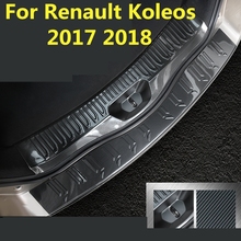 threshold Article Welcome pedal Rear Guard Tailgate decoration Bright strip car styling For Renault Koleos 2017 2018 2024 - buy cheap