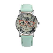 Watch Women Luxury Date With Leather Printing Cat Face Fashion Ladies Watch Relogio Feminino Elegant Wristwatch Gift fo Lover #D 2024 - buy cheap