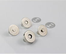 100 set/lote de tono de plata broches de presión magnética bolsa monedero cierre Metal Botón de fijación para la cartera bolsas 14-3,5mm 2024 - compra barato