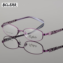 BCLEAR-Gafas de aleación de Metal para mujer, montura completa, montura óptica para miopía, lectura, graduadas, flor 2024 - compra barato