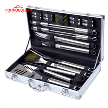 Stainless Steel BBQ Set Barbecue Grilling Tools Set BBQ Utensil Accessories Camping Outdoor Cooking Tools Kit with Carry Bag Box 2024 - buy cheap