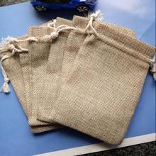 Hot 2018 New Arrivals In Jewelry Gift Bag Pouch Burlap Hessian Drawstring Bag Wedding Party Favor Pouch Jute Gift Bags Wholesale 2024 - buy cheap
