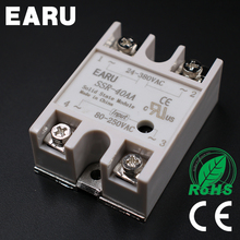 1 pcs SSR-40AA 40A Single Phase Solid State Relay Input 80-250V AC Output 24-380V AC good quality SSR-40 AA Factory Wholesale 2024 - buy cheap