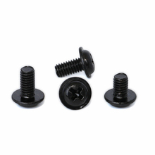 10 pcs M6 aço carbono preto semi-circular cabeça com almofada cabeça Phillips parafuso parafuso de cabeça redonda parafusos domésticos 8mm-20mm de comprimento 2024 - compre barato