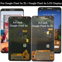 Display amoled lcd para google pixel 3a, tela sensível ao toque, peça de reposição para google pixel 3a 2024 - compre barato