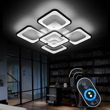 Remote Modern LED Ceiling Lights Fixture For Bedroom Dining Room Acrylic Lampshade Dimmable For 15-25 Meters Lamparas De Techo 2024 - buy cheap