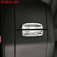 Oubolun-tampa abs cromada para toyota highlander cluger xu50 2014 e 2015., estilo de carro, apoio de braço, caixa de armazenamento, acabamentos. 2024 - compre barato