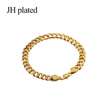 JHplated-Conjunto de joyería africana para hombre y mujer, collar y pulsera de color dorado, regalo de cumpleaños para amantes 2024 - compra barato