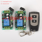 Frete grátis 12v 1ch rf controle remoto sem fio luz/sistema de interruptor de porta 2 receptores e 1 transmissor relé 315/433mhz z-wave 2026 - compre barato