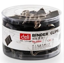 High quality  DELI brand binder clips 8564 15mm 19mm 25mm 32mm 41mm 51mm (black) 2024 - buy cheap