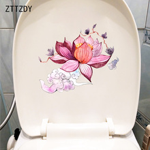 ZTTZDY-pegatina de pared para el hogar, decoración creativa de Lotus Zen Cloud de 22x19CM, para WC, T2-0747 2024 - compra barato