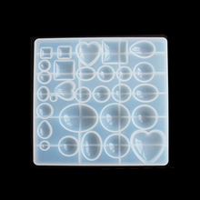 Molde de silicona líquida para fabricación de joyas, cuentas redondas de resina con forma de gota de agua y corazón, DIY, 1 unidad 2024 - compra barato
