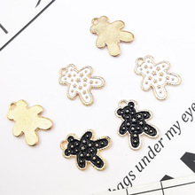 New 10pcs DIY Jewelry Accessories Charms Enamels Gift Alloy Small Bear Pendant Earring Bracelet Necklace Jewelry Accessories 2024 - buy cheap