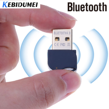 Bluetooth адаптер kebidumei V4.0 с бесплатным драйвером CSR, двойной режим, беспроводной мини USB Bluetooth Dongle 4,0 передатчик для компьютера, ПК 2024 - купить недорого