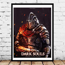 Pintura en lienzo con estampado de Game Dark Souls, arte de la pared moderna, pintura al óleo, marco de imagen HD 2024 - compra barato