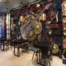 beibehang Kguitar TV bar disco stereoscopic Custom photo wallpaper Large background wall paper mural wall art 3d mural wallpaper 2024 - buy cheap