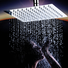 Cabeça de chuveiro de aço inoxidável, cabeça de chuveiro ultrafina pressurizada para chuveiro de banheiro 2024 - compre barato