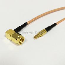 New SMA  Male  Plug  Right Angle Connector Switch CRC9 Male  Plug  Convertor RG316 Cable 15CM 6" Adapter 2024 - buy cheap